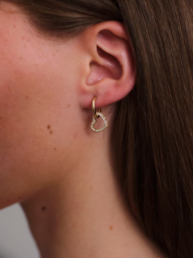 Sparkling Heart Ohrring